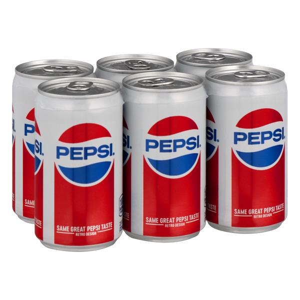 Pepsi Mini Cans 6Pk | Hy-Vee Aisles Online Grocery Shopping