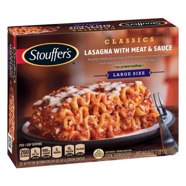Stouffer's Satisfying Servings Lasagna With Meat & Sauce | Hy-Vee ...