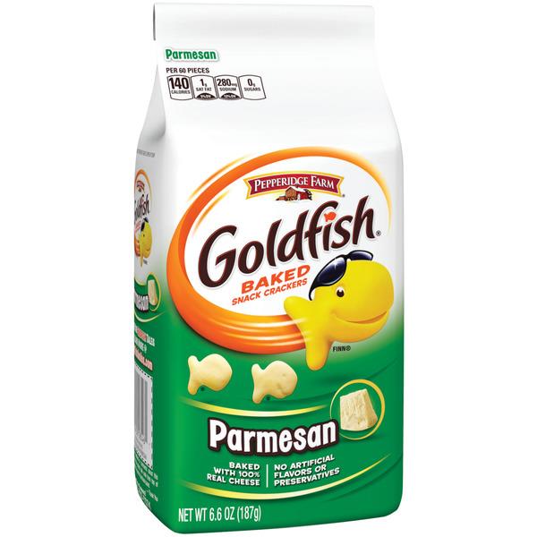 Pepperidge Farm Goldfish Parmesan Baked Snack Crackers HyVee Aisles Online Grocery Shopping