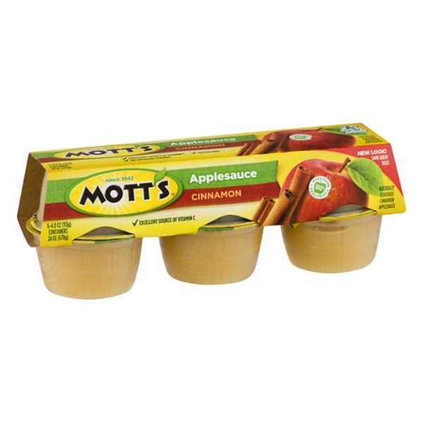 Mott's Cinnamon Applesauce 6 Pack HyVee Aisles Online Grocery Shopping