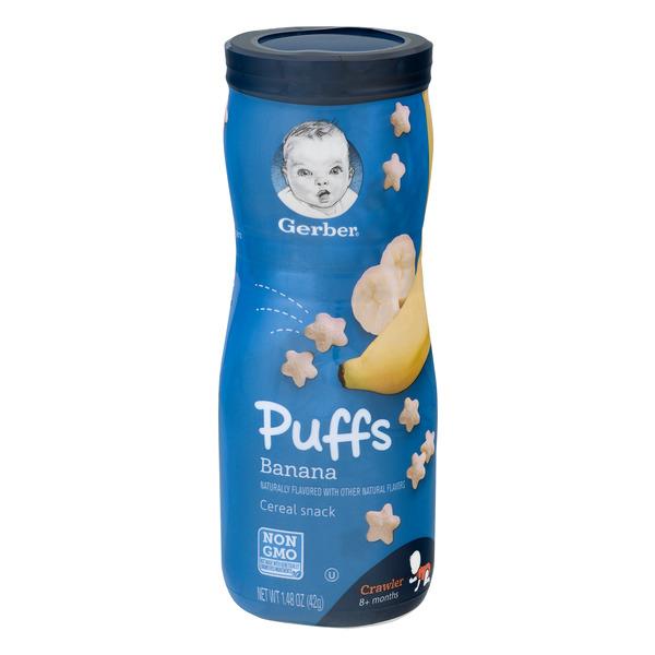 Gerber Graduates Banana Puffs Cereal Snack 