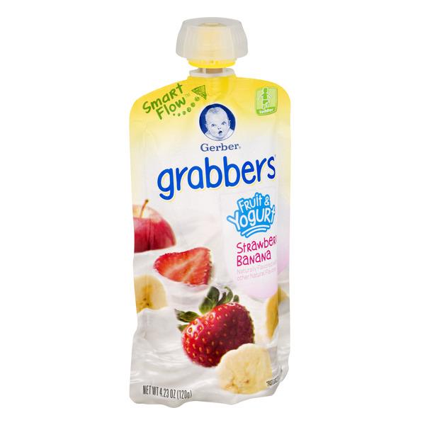 Gerber Graduates Grabbers Strawberry Banana Fruit & Yogurt HyVee