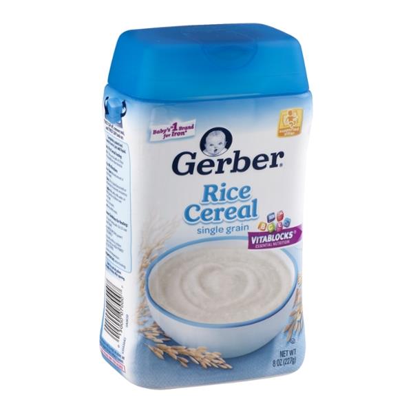 Gerber Rice Cereal Single Grain | Hy-Vee Aisles Online Grocery Shopping