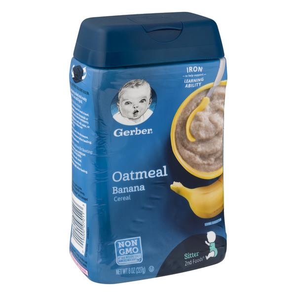 Gerber Oatmeal & Banana Cereal | Hy-Vee Aisles Online Grocery Shopping