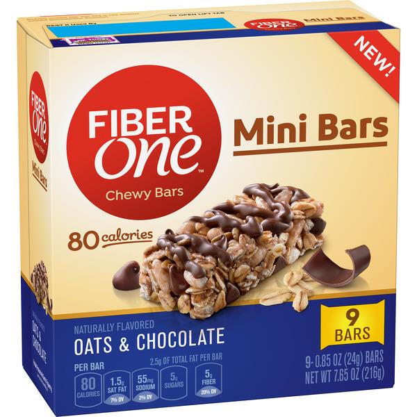 Fiber One Mini Bars Oats & Chocolate 90.85 oz Bars HyVee Aisles Online Grocery Shopping