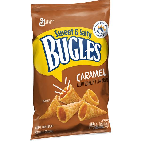 General Mills Bugles Sweet & Salty Caramel Crispy Corn Snacks HyVee Aisles Online Grocery