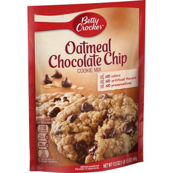 Betty Crocker Oatmeal Chocolate Chip Cookie Mix | Hy-Vee Aisles Online ...