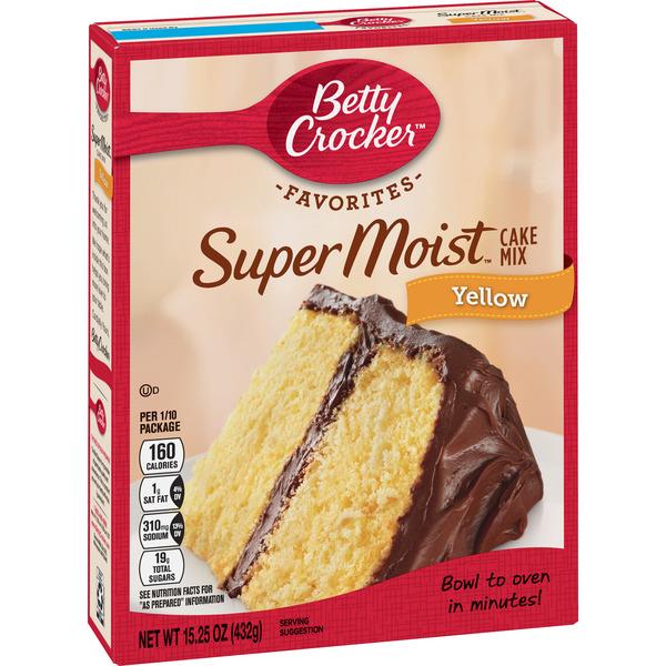 Betty Crocker Super Moist Yellow Cake Mix | Hy-Vee Aisles ...