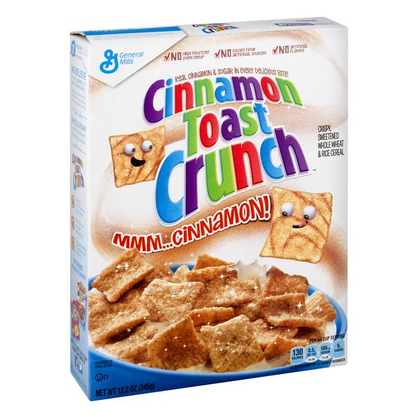 General Mills Cinnamon Toast Crunch Cereal.