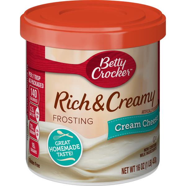 Betty Crocker Rich & Creamy Cream Cheese Frosting | Hy-Vee Aisles ...