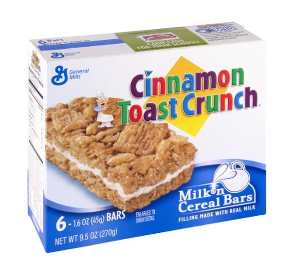 General Mills Milk 'n Cereal Bars Cinnamon Toast Crunch 6Ct | Hy-Vee Aisles Online Grocery Shopping