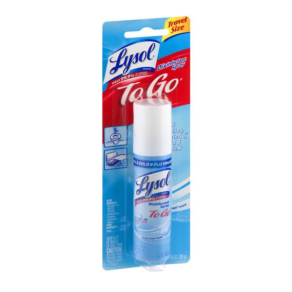 Lysol To Go Crisp Linen Scent Disinfectant Spray HyVee Aisles Online