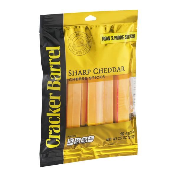 Cracker Barrel Sharp Cheddar Cheese Sticks Hy Vee Aisles Online