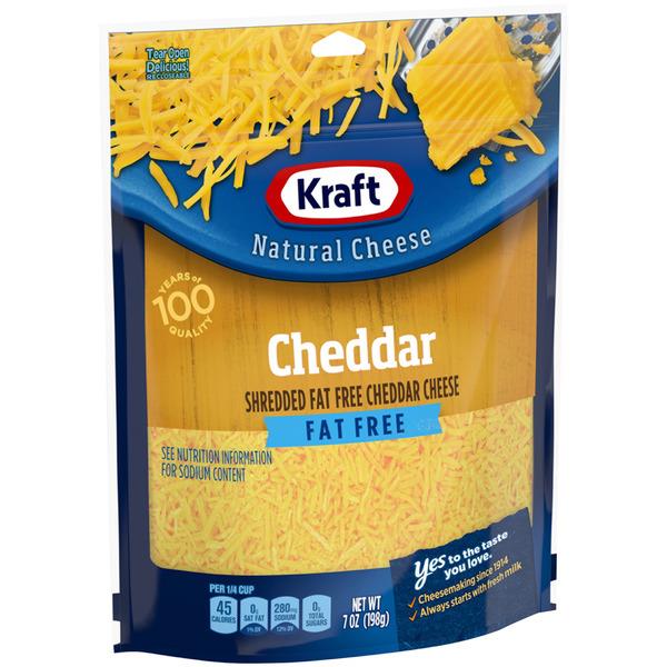 Kraft Shredded Fat Free Cheddar Cheese HyVee Aisles Online Grocery