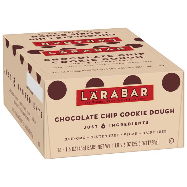 Larabar Gluten Free Chocolate Chip Cookie Dough Fruit & Nut Bars 16 ct