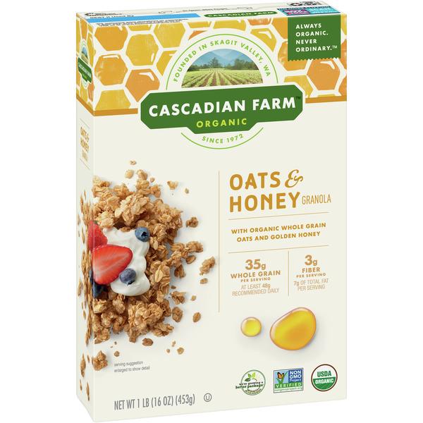 Cascadian Farm Organic Oats & Honey Granola Cereal HyVee Aisles