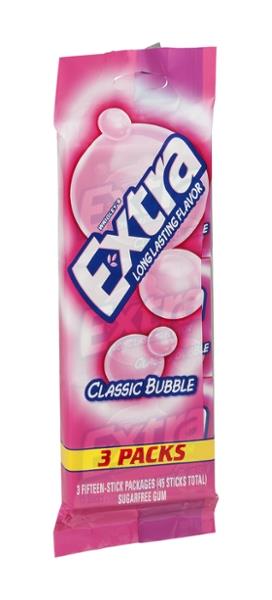 Extra Sugarfree Gum Classic Bubble 3Pk | Hy-Vee Aisles Online Grocery ...