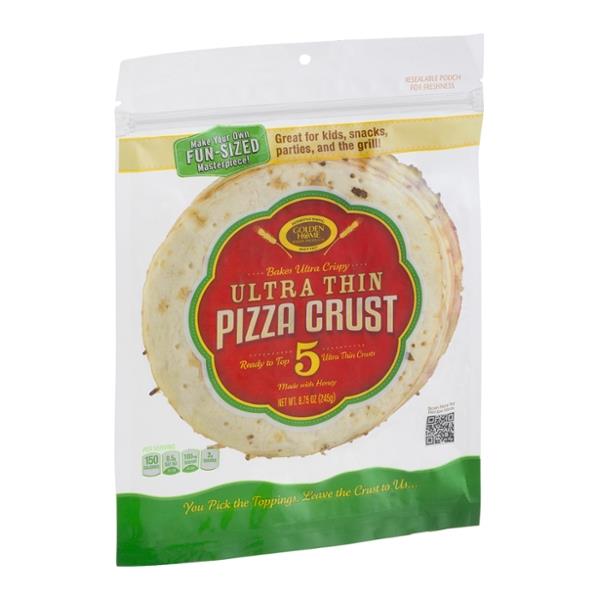 Golden Home Ultra Thin Pizza Crust 5 Count Hy Vee Aisles Online   0023402087150 A1L1 ItemMaster Type Large 