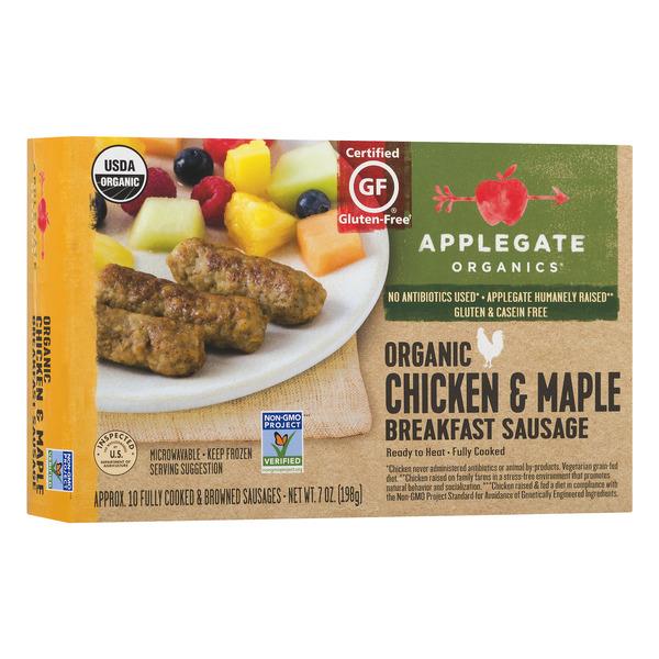 Applegate Organic Chicken & Maple Breakfast Sausage Links 10Ct HyVee