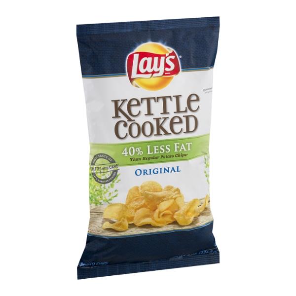 Lay's Kettle Cooked Potato Chips Reduced Fat Original | Hy ...