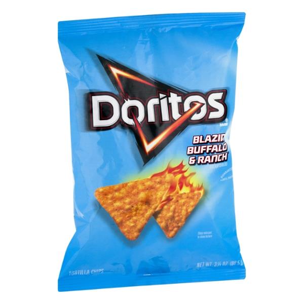 Doritos Tortilla Chips Blazin Buffalo & Ranch Flavored 3.125 Oz | Hy ...