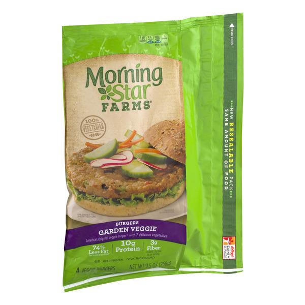 Morning Star Farms Garden Veggie Burgers 4Ct | Hy-Vee Aisles Online ...
