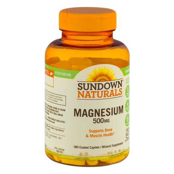 Sundown Naturals Magnesium 500 Mg Caplets | Hy-Vee Aisles Online ...