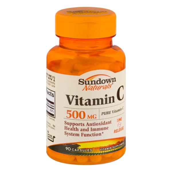 Sundown Naturals Vitamin C 500mg Capsules