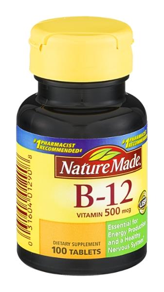 Nature Made Vitamin B-12 500mcg Tablets | Hy-Vee Aisles Online Grocery ...