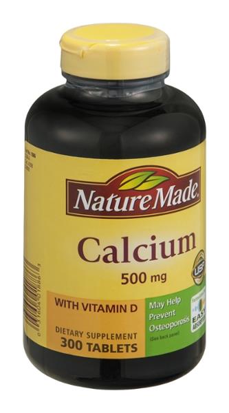 Nature Made Calcium 500mg With Vitamin D Tablets Hy Vee