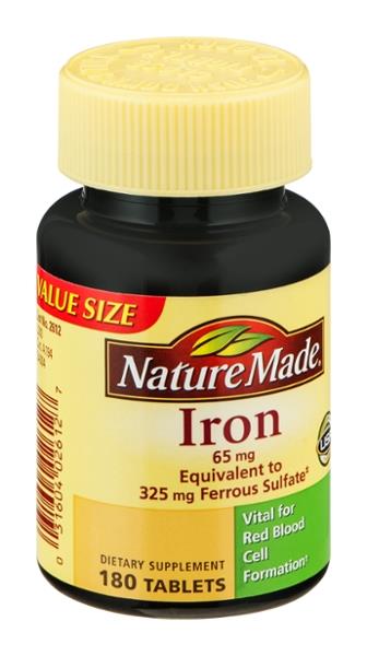 Nature Made Iron 65mg Tablets | Hy-Vee Aisles Online Grocery Shopping