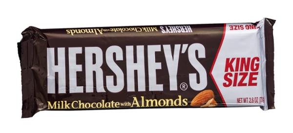 Hershey's Hershey's Milk Chocolate With Almonds King Size Bars, 2.6 ...