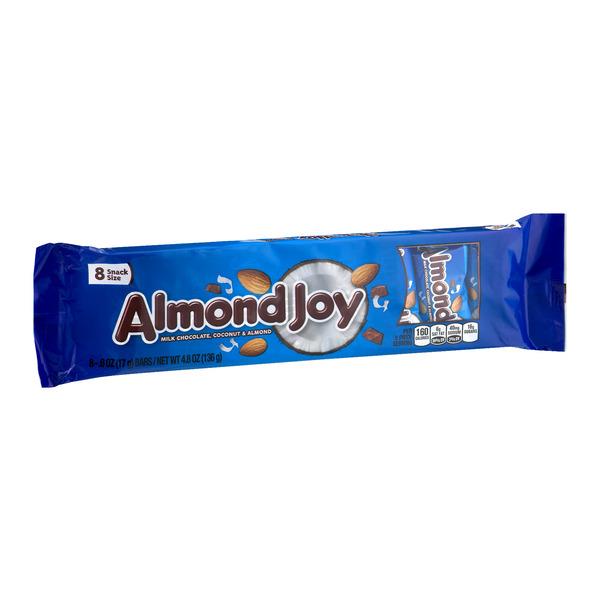 Almond Joy Milk Chocolate with Coconut & Almonds Bars Snack Size 8 CT