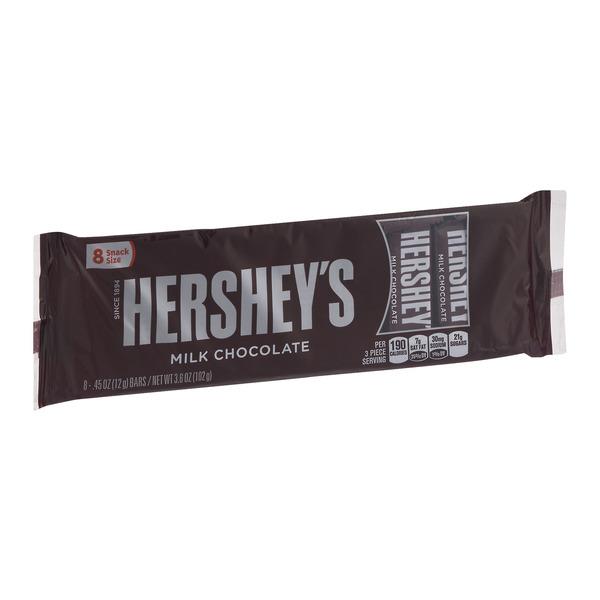 Hershey's Milk Chocolate Bars Snack Size - 8 CT | Hy-Vee Aisles Online ...