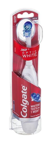 colgate 360 optic white powered toothbrush