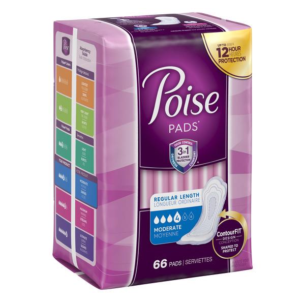 Poise Pads Regular Length Moderate Absorbency HyVee Aisles Online