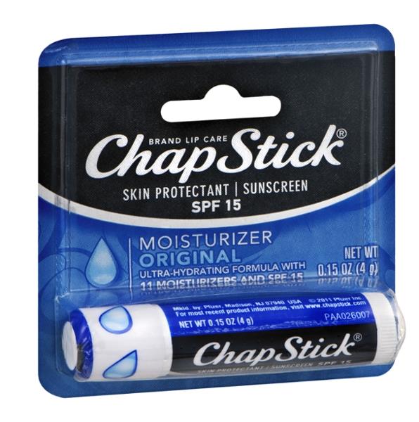 ChapStick Original Moisturizer SPF 12 Sunscreen and Skin Protectant HyVee Aisles Online