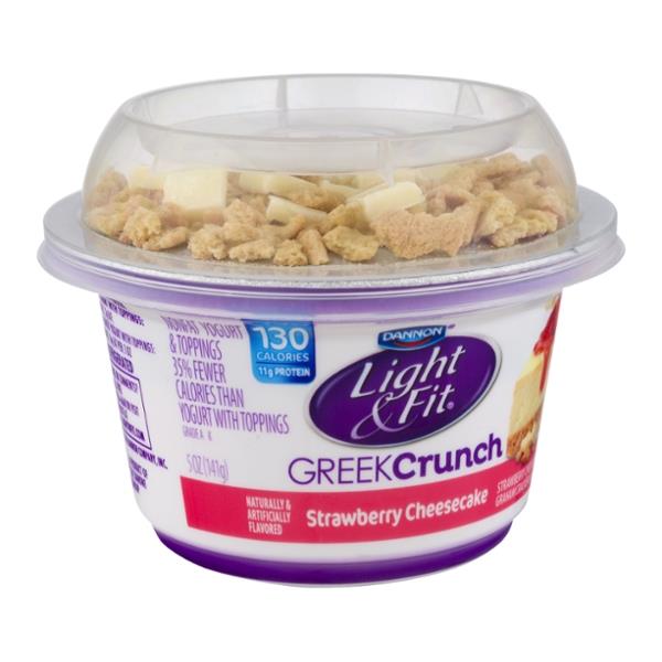 Dannon Light & Fit Greek Crunch Strawberry Cheesecake | Hy-Vee Aisles ...