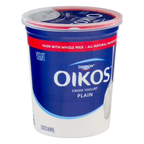 Dannon Oikos Traditional Plain Greek Yogurt HyVee Aisles Online Grocery Shopping