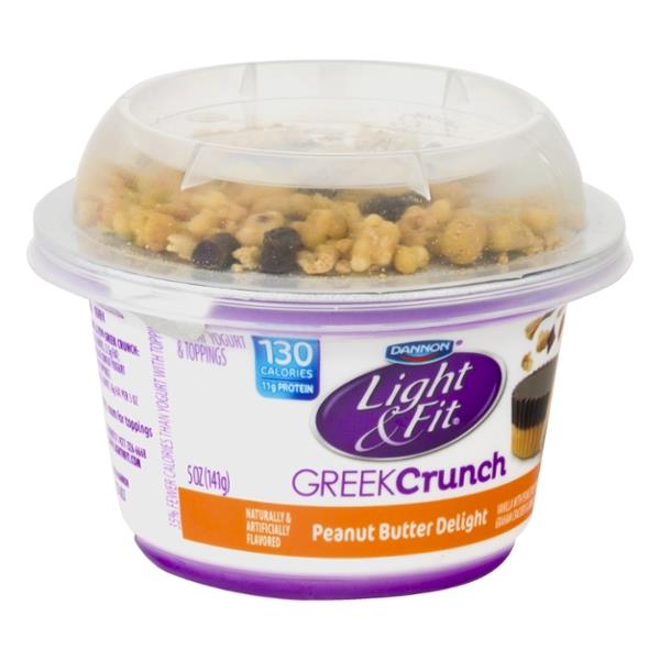 Dannon Light & Fit Greek Crunch Peanut Butter Delight Yogurt HyVee