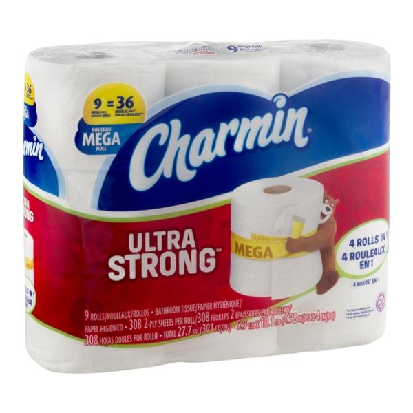 Charmin Ultra Strong Mega Rolls Bathroom Tissue | Hy-Vee Aisles Online ...