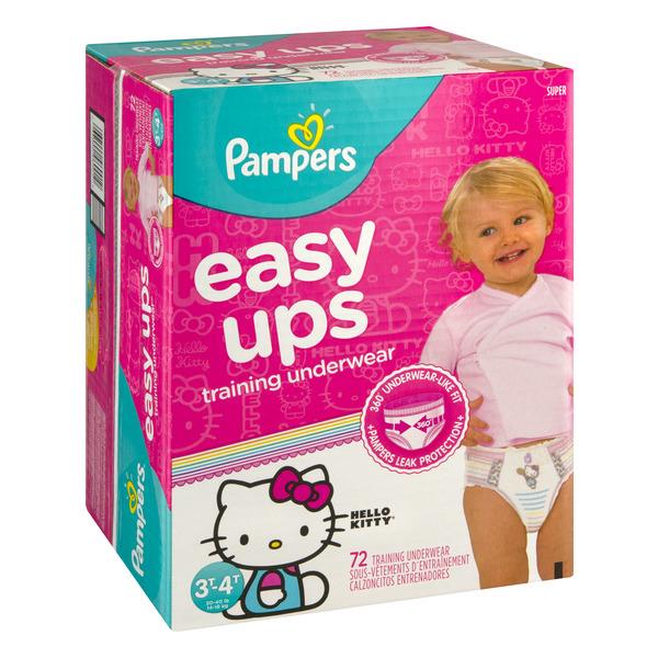 Pampers Easy Ups Training Underwear Girls 3T-4T | Hy-Vee Aisles Online