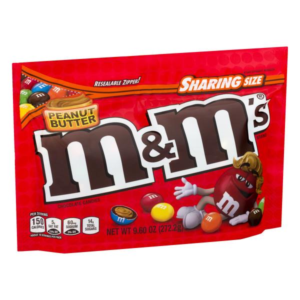M&M'S, Peanut Butter Milk Chocolate Candy Sharing Size Bag | Hy-Vee ...