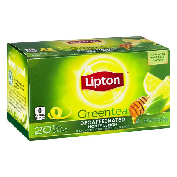 Lipton Green Tea Decaffeinated Honey Lemon - 20Ct Bags | Hy-Vee Aisles ...