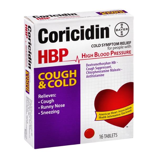 Coricidin HBP Cough & Cold Tablets HyVee Aisles Online Grocery Shopping