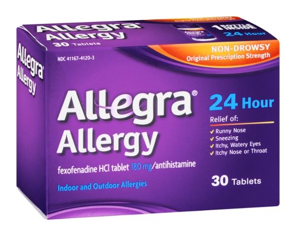 Allegra Allergy 24 Hour Tablets | Hy-Vee Aisles Online Grocery Shopping