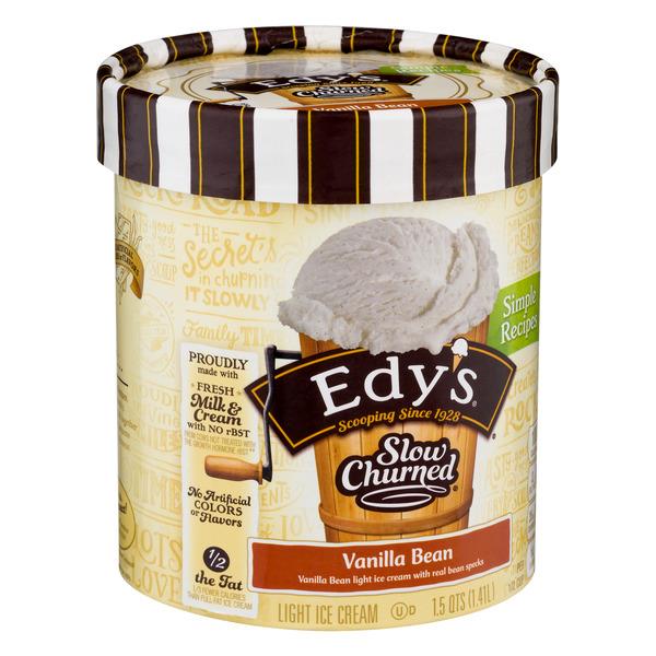 Edys Slow Churned Vanilla Bean Light Ice Cream Hy Vee Aisles Online