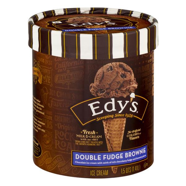 Edy's Grand Fudge Brownie Ice Cream | Hy-Vee Aisles Online Grocery Shopping