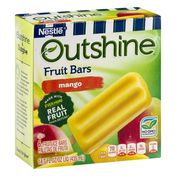 OUTSHINE Mango Fruit Ice Bars 6 ct Box HyVee Aisles Online Grocery Shopping