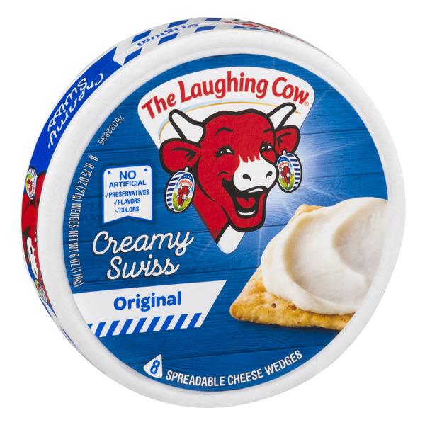 The Laughing Cow Original Creamy Swiss Spreadable Cheese Wedges 8-0.75 ...